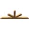 Ekena Millwork Saratoga Rough Sawn Timber Gable Bracket, Western Red Cedar, 96"W x 36"H x 4"D x 6"F, 9/12 Pitch GBW096X36X0406SAR00RWR - alternate 3